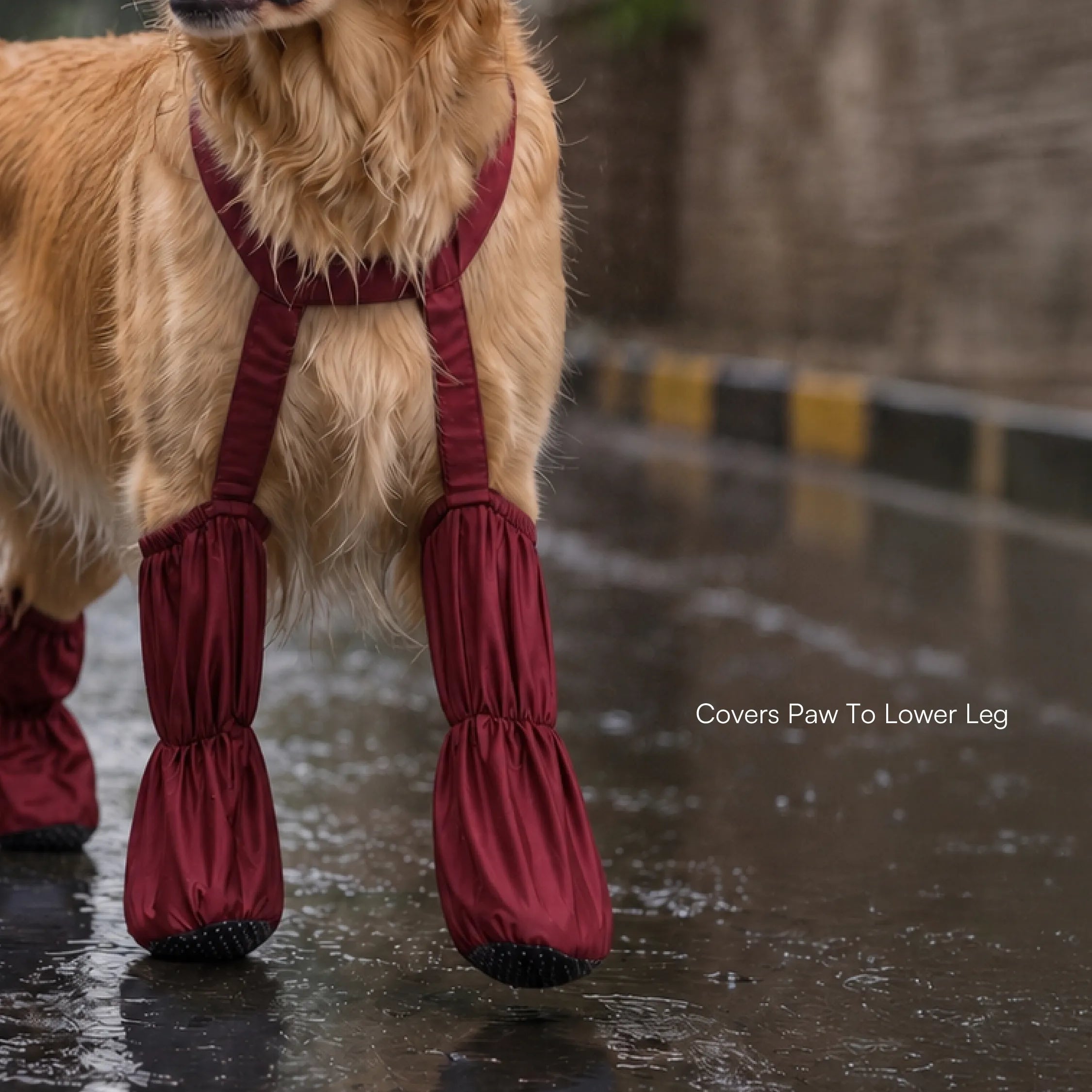 Pawveralls Suspender Boots For Dogs | Secure, Flexible & Weather-Ready | For Daily Walks & Outdoor Adventures| All-Terrain