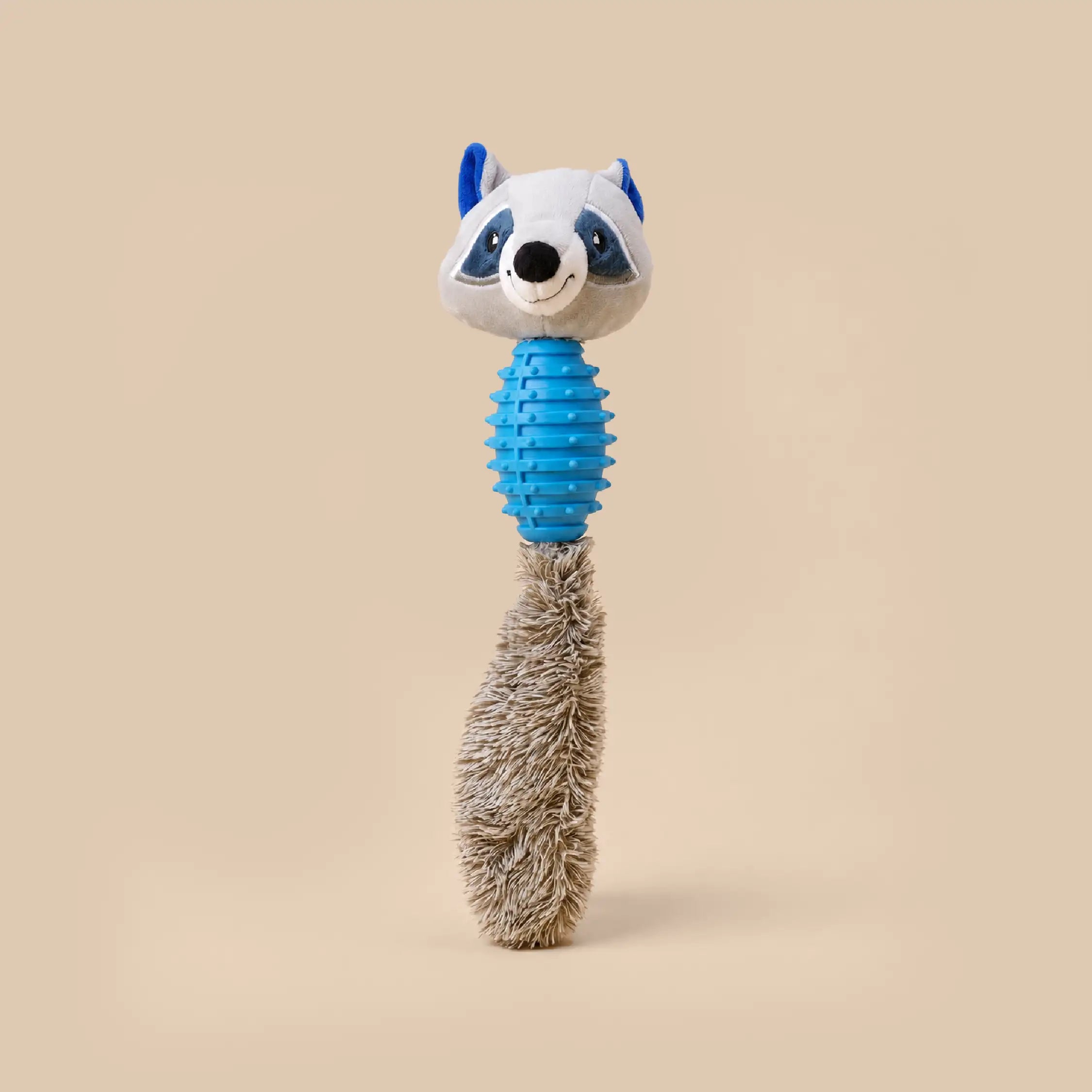 RustleRaccoon Toy | Crinkle & Squeaky Plush Dog Toy