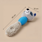 RustleRaccoon Toy | Crinkle & Squeaky Plush Dog Toy