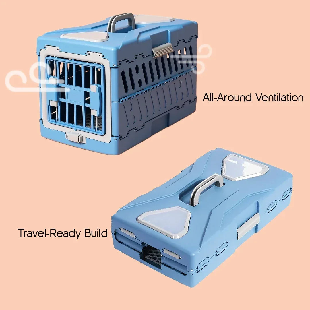 SnapCase | Foldable Pet Carrier – Safe, Airy & Travel-Ready Comfort - Tilting Heads
