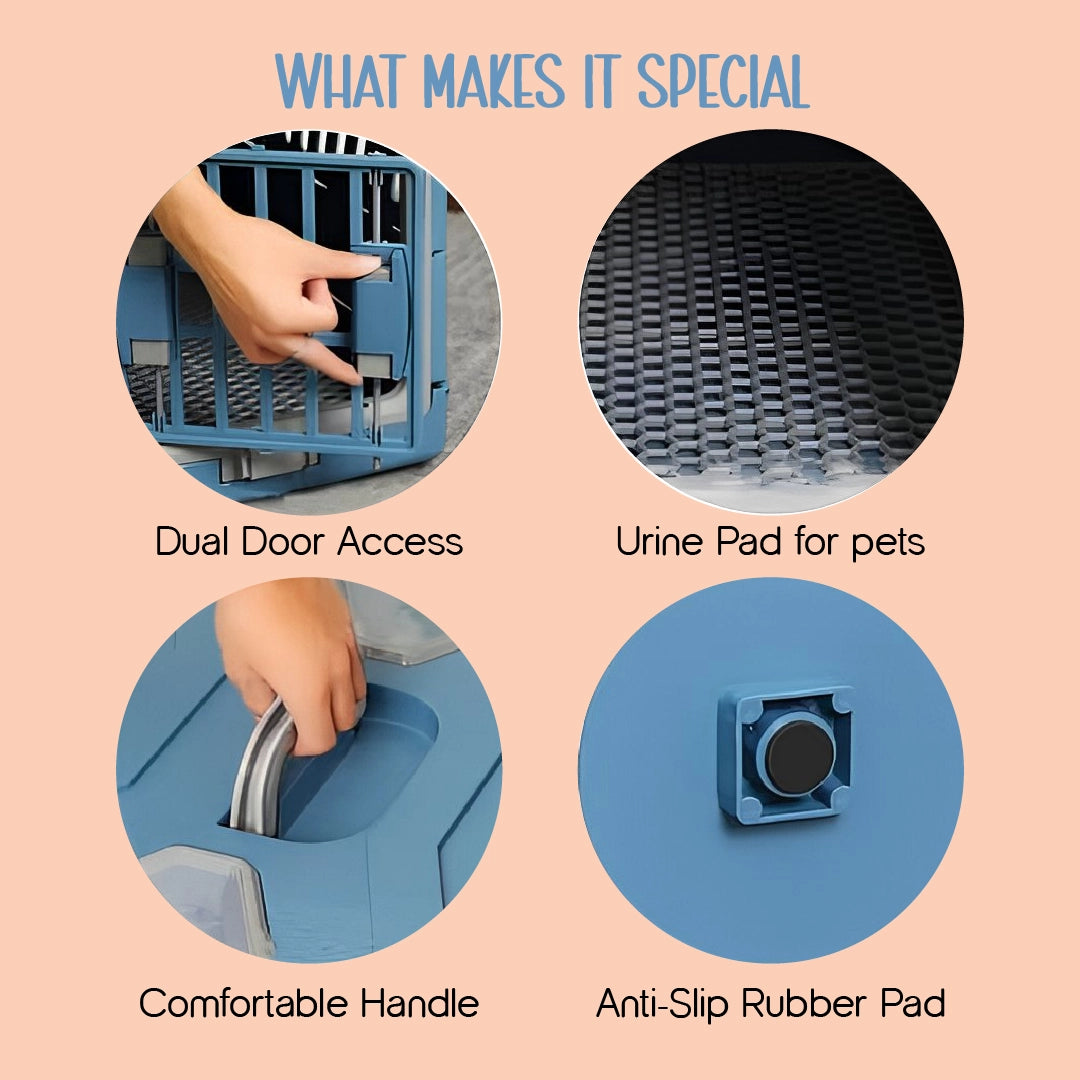 SnapCase | Foldable Pet Carrier – Safe, Airy & Travel-Ready Comfort