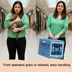 SnapCase | Foldable Pet Carrier – Safe, Airy & Travel-Ready Comfort - Tilting Heads