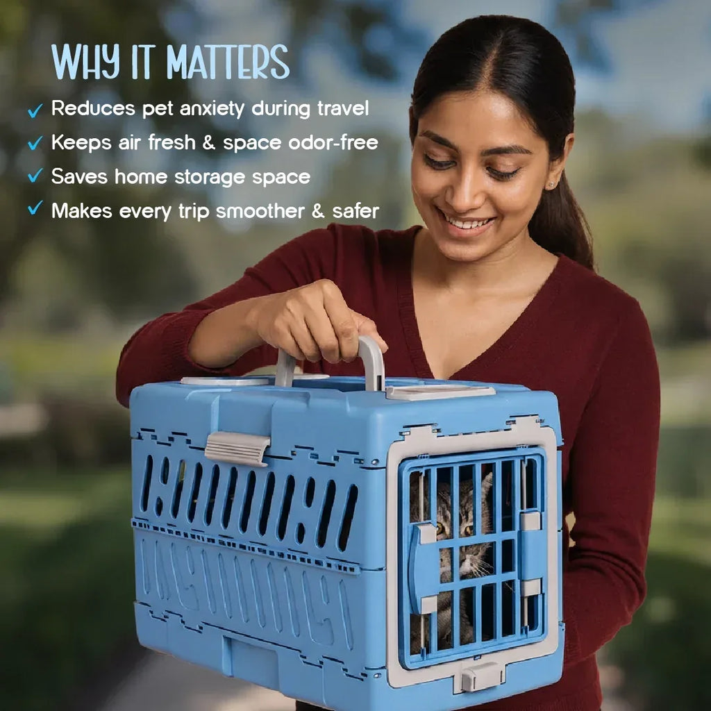 SnapCase | Foldable Pet Carrier – Safe, Airy & Travel-Ready Comfort - Tilting Heads