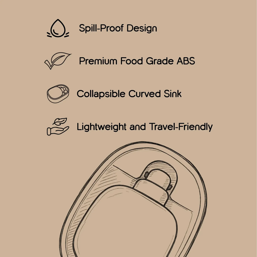 SipEase Pot – Travel Friendly Pet Water Bottle with Drinking Bowl - Tilting Heads