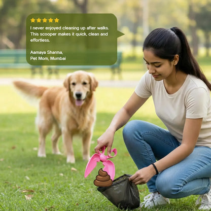 SnapClean Poop Scooper | No-Touch, Hygienic & Effortless Cleanup for Dogs - Tilting Heads
