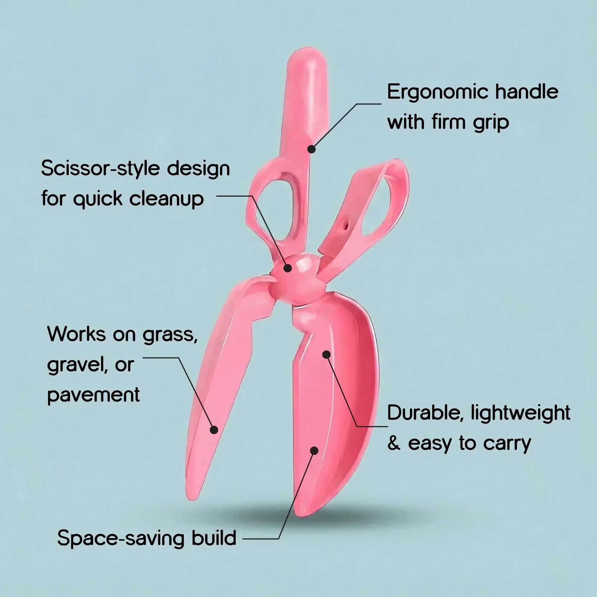 SnapClean Poop Scooper | No-Touch, Hygienic & Effortless Cleanup for Dogs - Tilting Heads