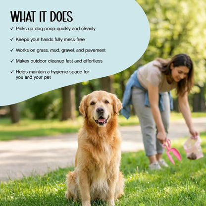 SnapClean Poop Scooper | No-Touch, Hygienic & Effortless Cleanup for Dogs - Tilting Heads