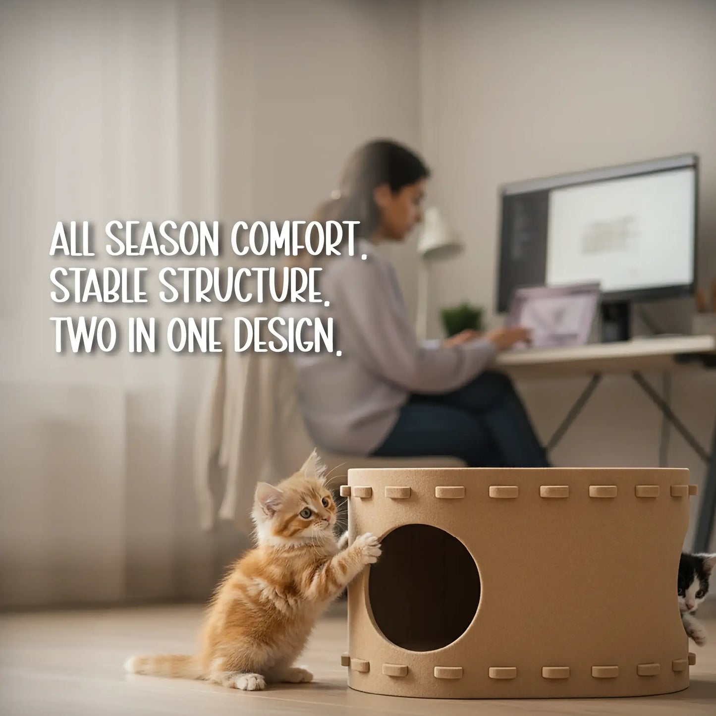 SnoozeScratch – The Cozy Den & Scratch Spot Your Cat Will Love - Tilting Heads