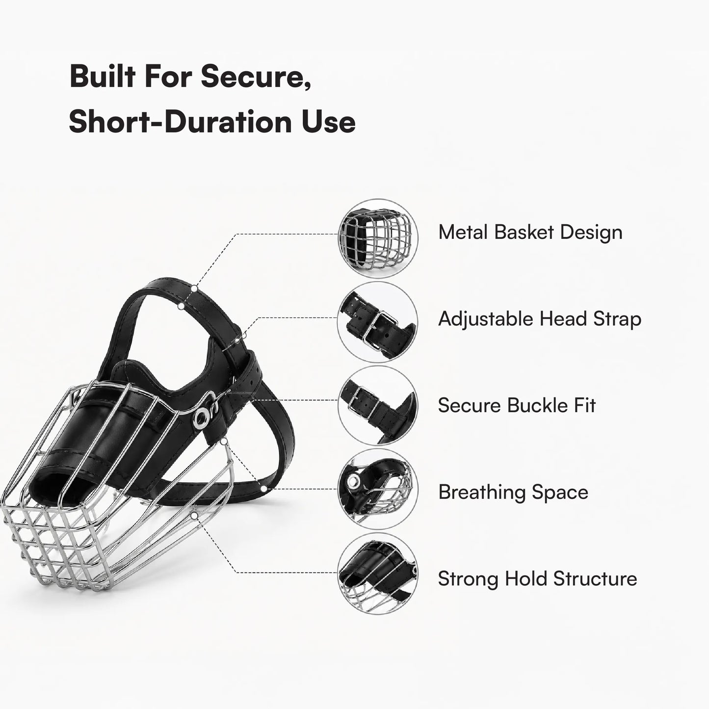 Snout Guard Pro | Comfortable | Adjustable | Durable Muzzle