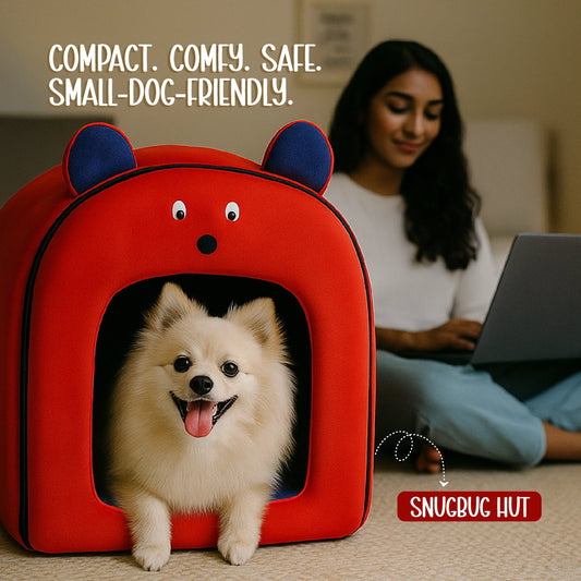SnugBug Hut – Comfy, Calming & Portable | Safe Den for Small Dogs
