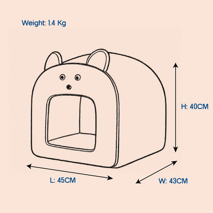 SnugBug Hut – Comfy, Calming & Portable | Safe Den for Small Dogs