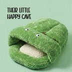 Solace Cave | Soft, Enclosed Comfort for Calm Sleep for Puppies & Cats - Tilting Heads