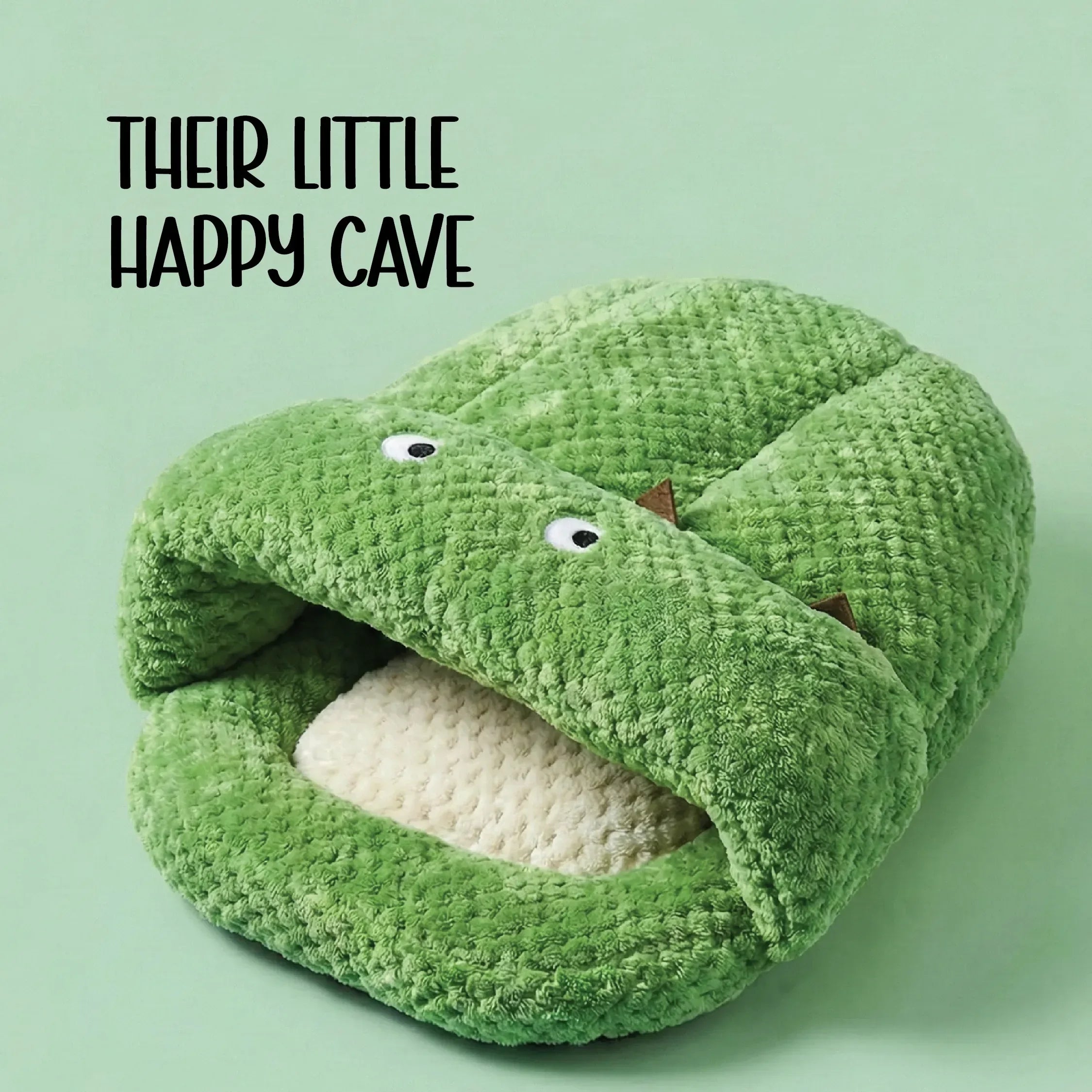 Solace Cave | Soft, Enclosed Comfort for Calm Sleep for Puppies & Cats - Tilting Heads