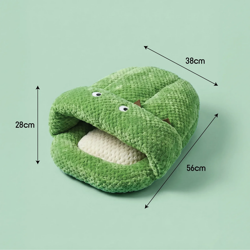 Solace Cave | Soft, Enclosed Comfort for Calm Sleep for Puppies & Cats - Tilting Heads