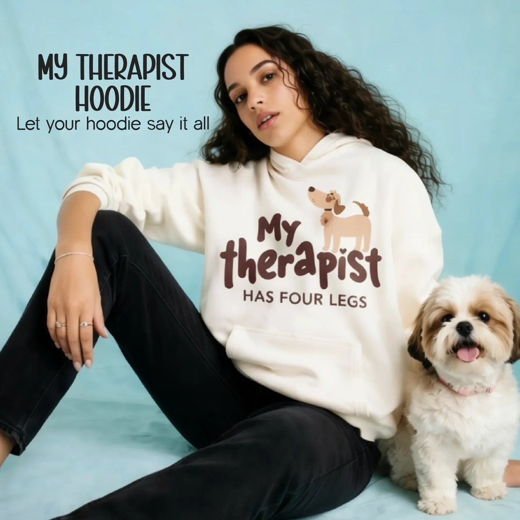 My Therapist Hoodie | Unisex Statement Comfortwear for Pet Parents - Tilting Heads