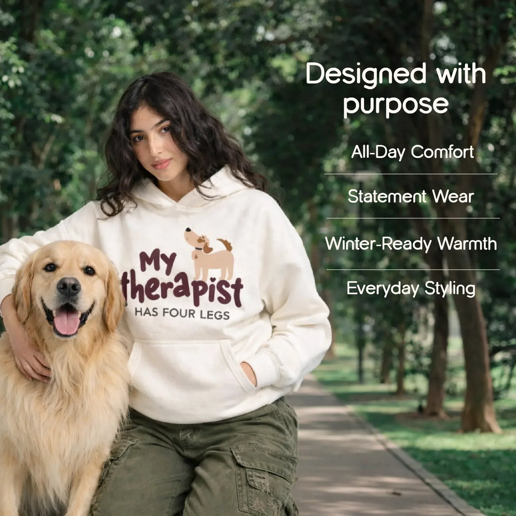 My Therapist Hoodie | Unisex Statement Comfortwear for Pet Parents - Tilting Heads