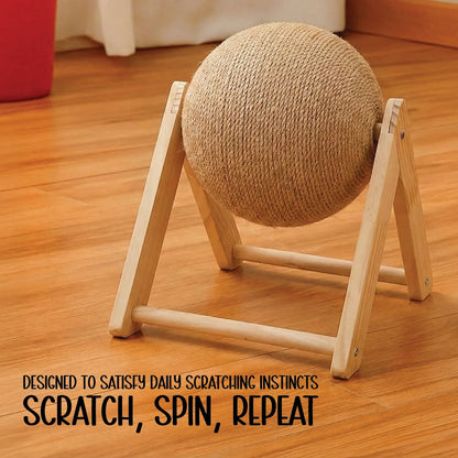 SpinPlay Scratcher – Interactive Rotating Scratcher for Cats - Tilting Heads