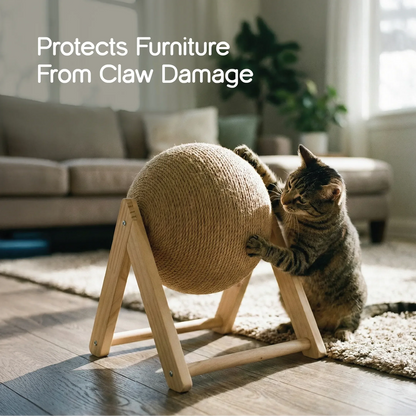 SpinPlay Scratcher – Interactive Rotating Scratcher for Cats - Tilting Heads