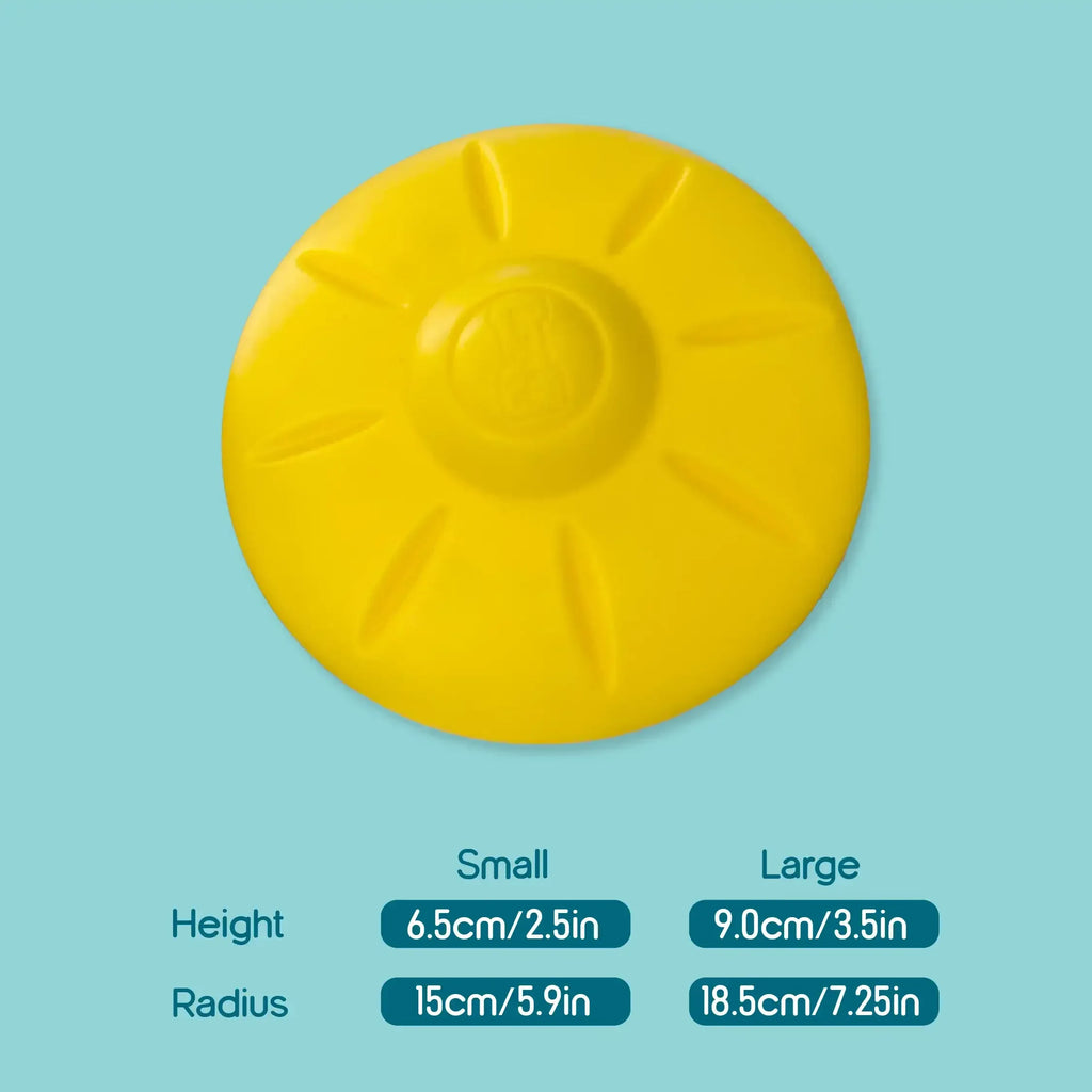 RippleDisc | Floatable Squeaky Toy | Keeps Dogs Entertained - Tilting Heads