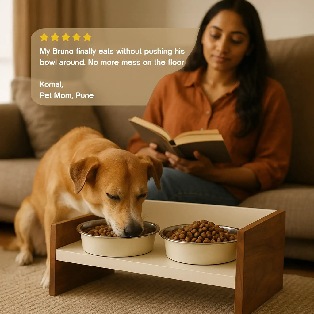 SteadyDiner | Magnetic Bowls | Mess-Free Mealtime for Pets - Tilting Heads