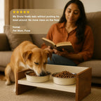 SteadyDiner | Magnetic Bowls | Mess-Free Mealtime for Pets - Tilting Heads