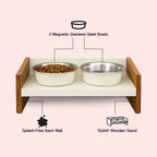 SteadyDiner | Magnetic Bowls | Mess-Free Mealtime for Pets - Tilting Heads