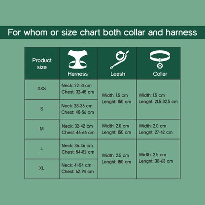 Ave Walk Harness Set | All-Day Comfort Walk Set with Leash & Collar