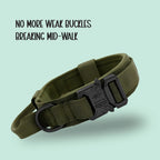 TitanK9 Tactical Collar | Secure Hold | Tactical Gear for Active Dogs - Tilting Heads