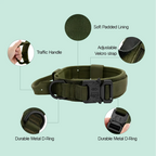 TitanK9 Tactical Collar | Secure Hold | Tactical Gear for Active Dogs - Tilting Heads