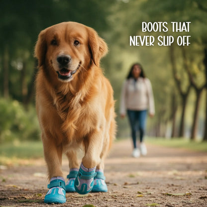 TerraGuard Boots | All-Weather Paw Protection | Secure Fit for Active Dogs