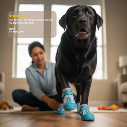 TerraGuard Boots | All-Weather Paw Protection | Secure Fit for Active Dogs