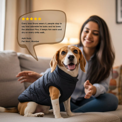 ThermaWrap Puffer Jacket | Waterproof, Lightweight & Warm Dog Jacket | Winter Comfort & Style