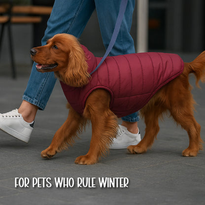 ThermaWrap Puffer Jacket | Waterproof, Lightweight & Warm Dog Jacket | Winter Comfort & Style