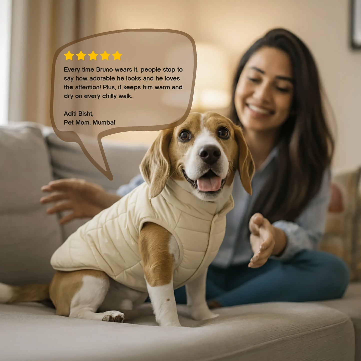 ThermaWrap Puffer Jacket | Waterproof, Lightweight & Warm Dog Jacket | Winter Comfort & Style