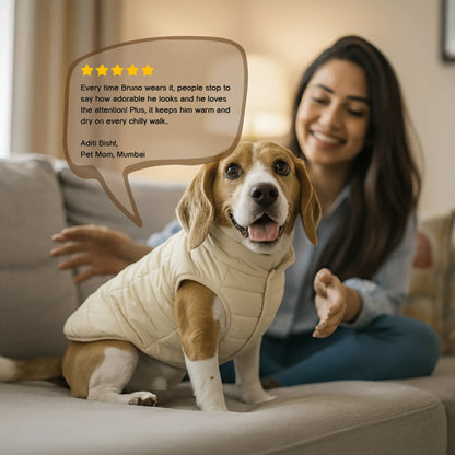 ThermaWrap Puffer Jacket | Waterproof, Lightweight & Warm Dog Jacket | Winter Comfort & Style