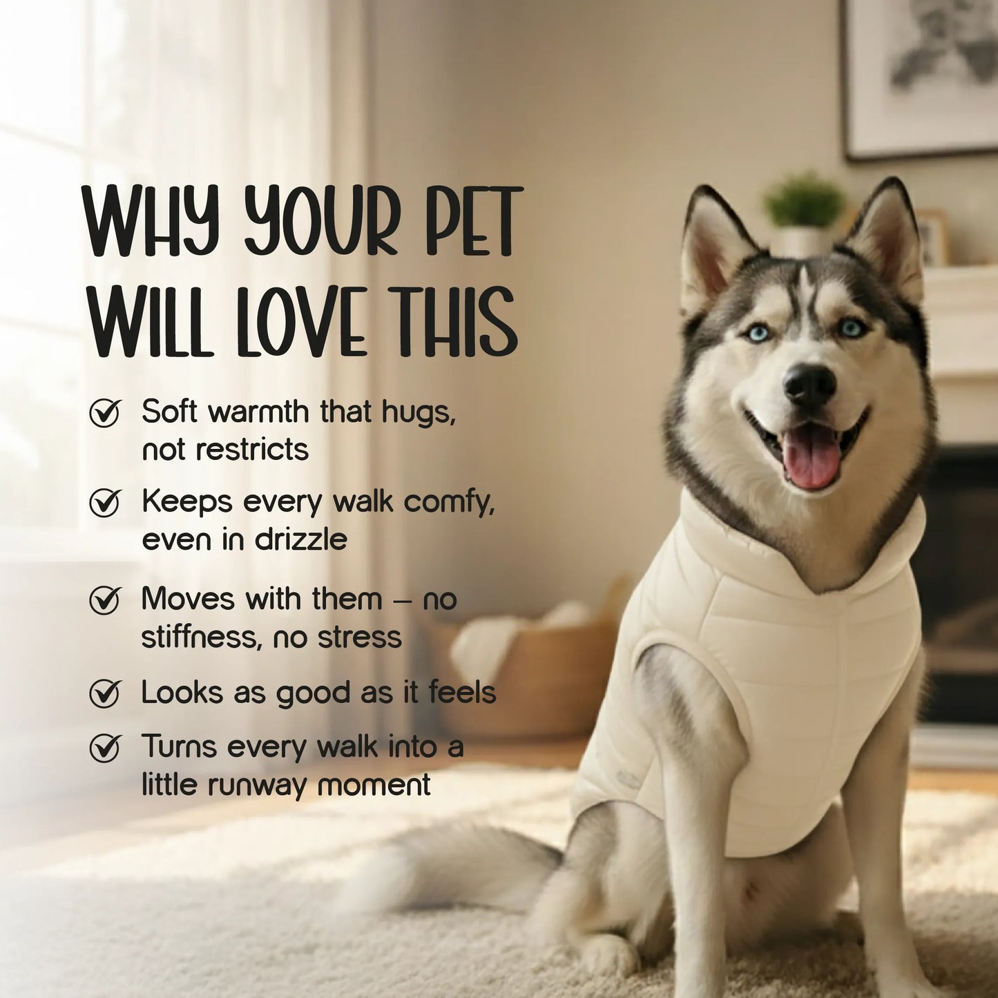 ThermaWrap Puffer Jacket | Waterproof, Lightweight & Warm Dog Jacket | Winter Comfort & Style