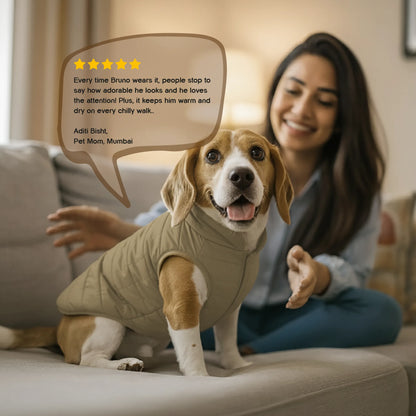 ThermaWrap Puffer Jacket | Waterproof, Lightweight & Warm Dog Jacket | Winter Comfort & Style