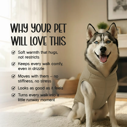 ThermaWrap Puffer Jacket | Waterproof, Lightweight & Warm Dog Jacket | Winter Comfort & Style