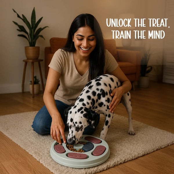 TreatMaze Feeder | Puzzle-based treat toy for engagement, Slow Eating, and Busting Boredom - Tilting Heads