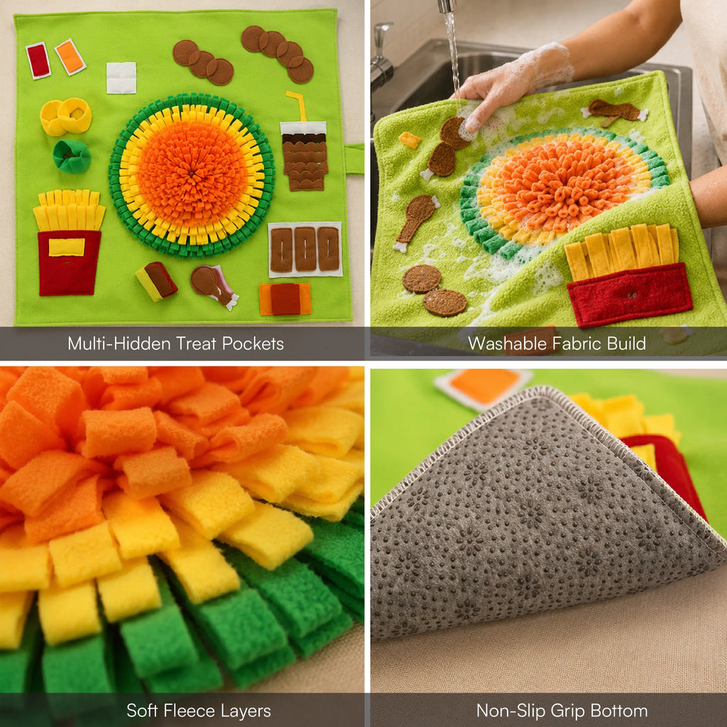 TreatTrail Mat | Snuffle Feeding & Enrichment Mat for Dogs