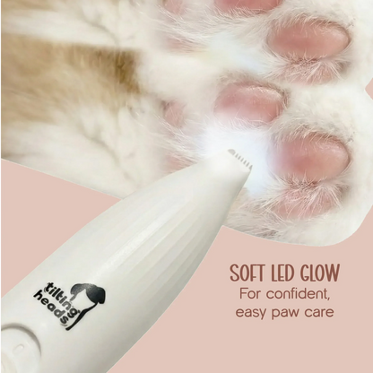 TrimEase Paw Trimmer | Precise & Gentle Grooming For Pets | Rechargeable & Safe - Tilting Heads