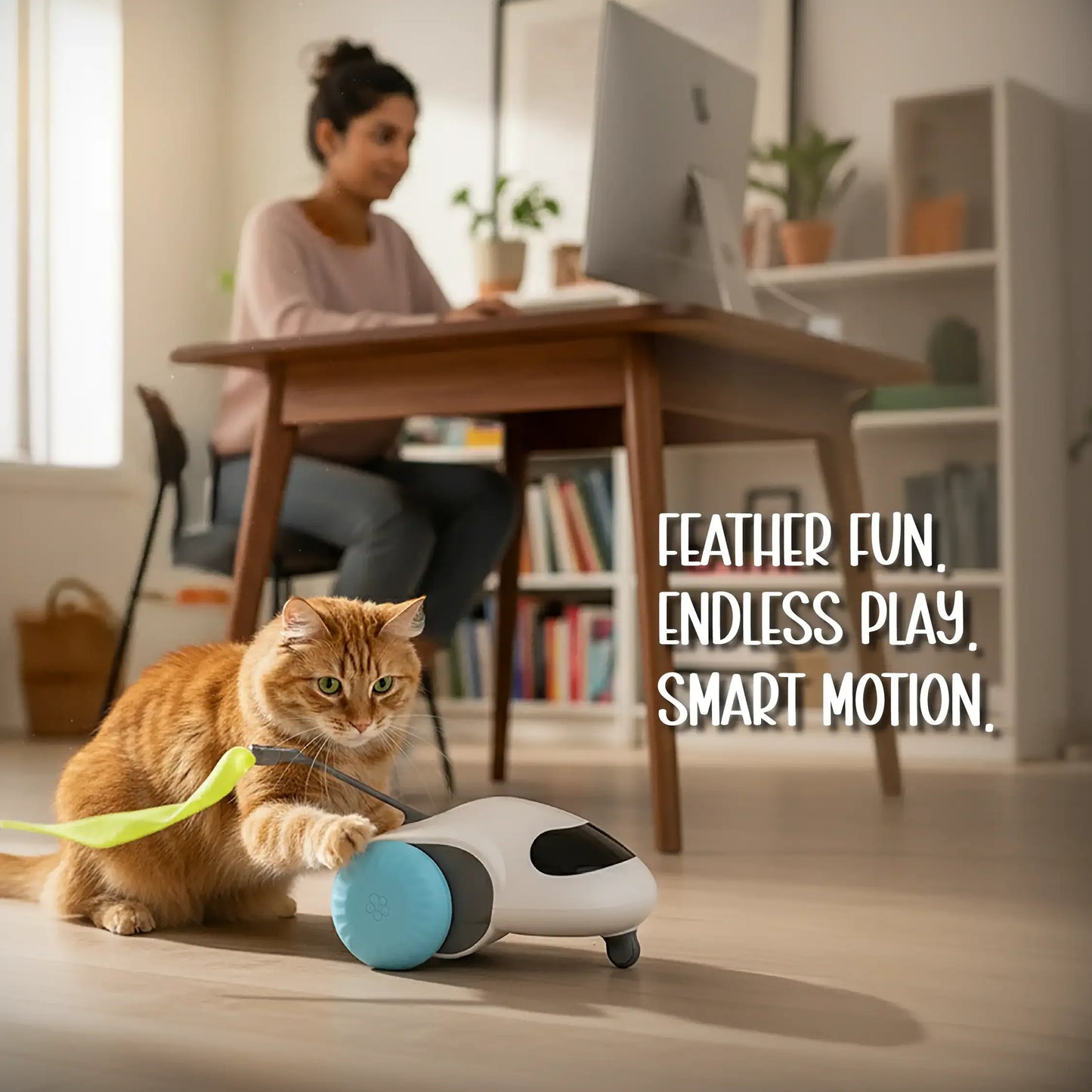 ZoomiChase Toy – Smart Motion Chase Toy for Curious, Active Pets - Tilting Heads