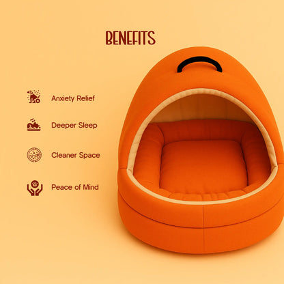 NestlePet Bed | Premium Velvet Touch with Removable Cushion
