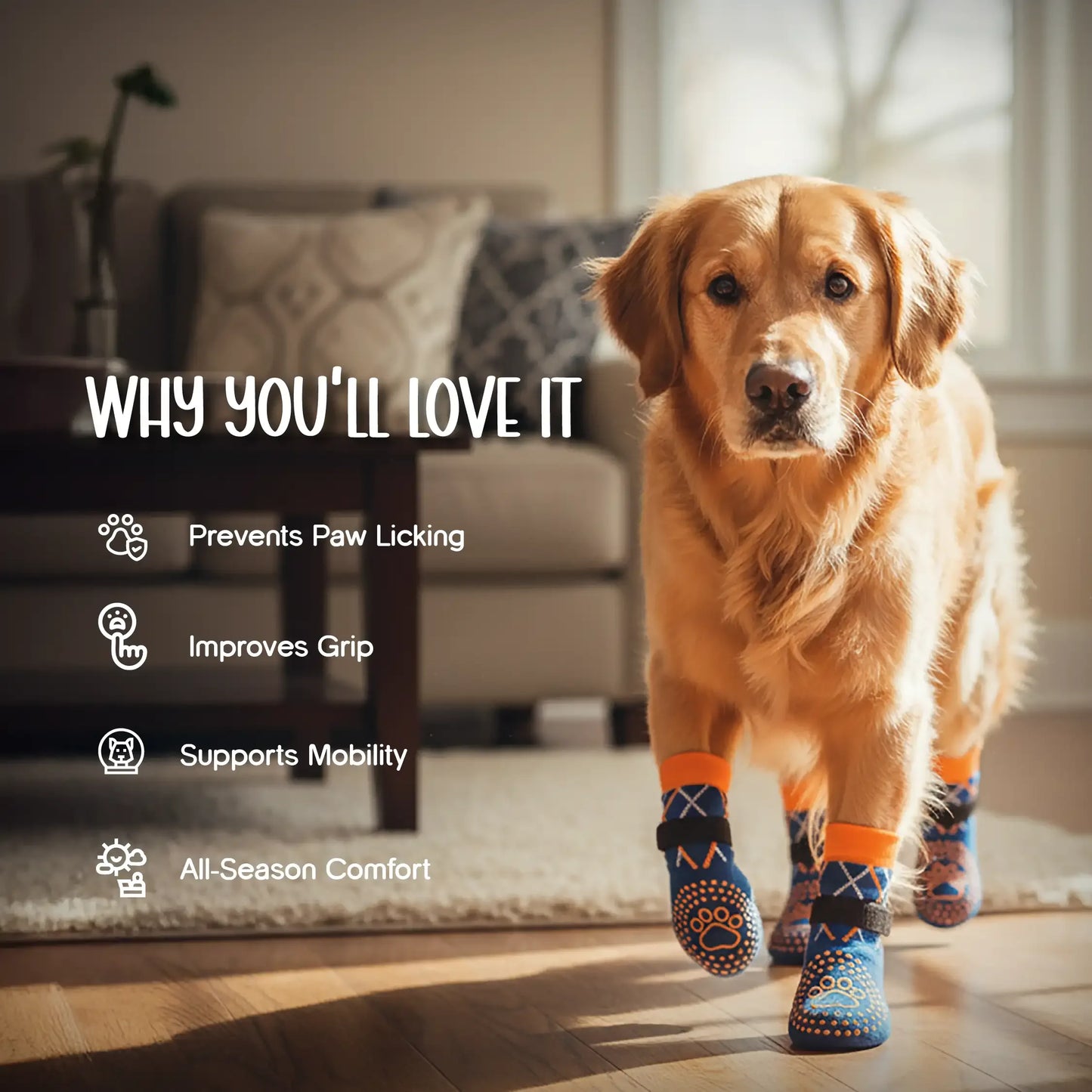 TreadCore Pet Socks – Anti-Slip Comfort for Safe Paws - Tilting Heads