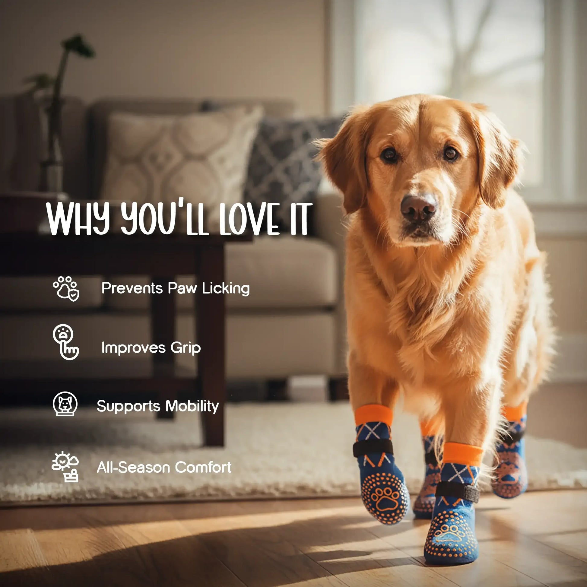 TreadCore Pet Socks – Anti-Slip Comfort for Safe Paws - Tilting Heads