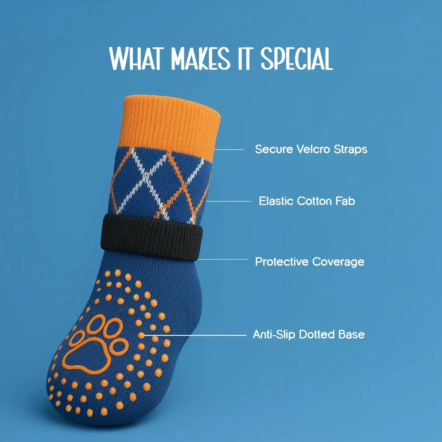 TreadCore Pet Socks – Anti-Slip Comfort for Safe Paws - Tilting Heads