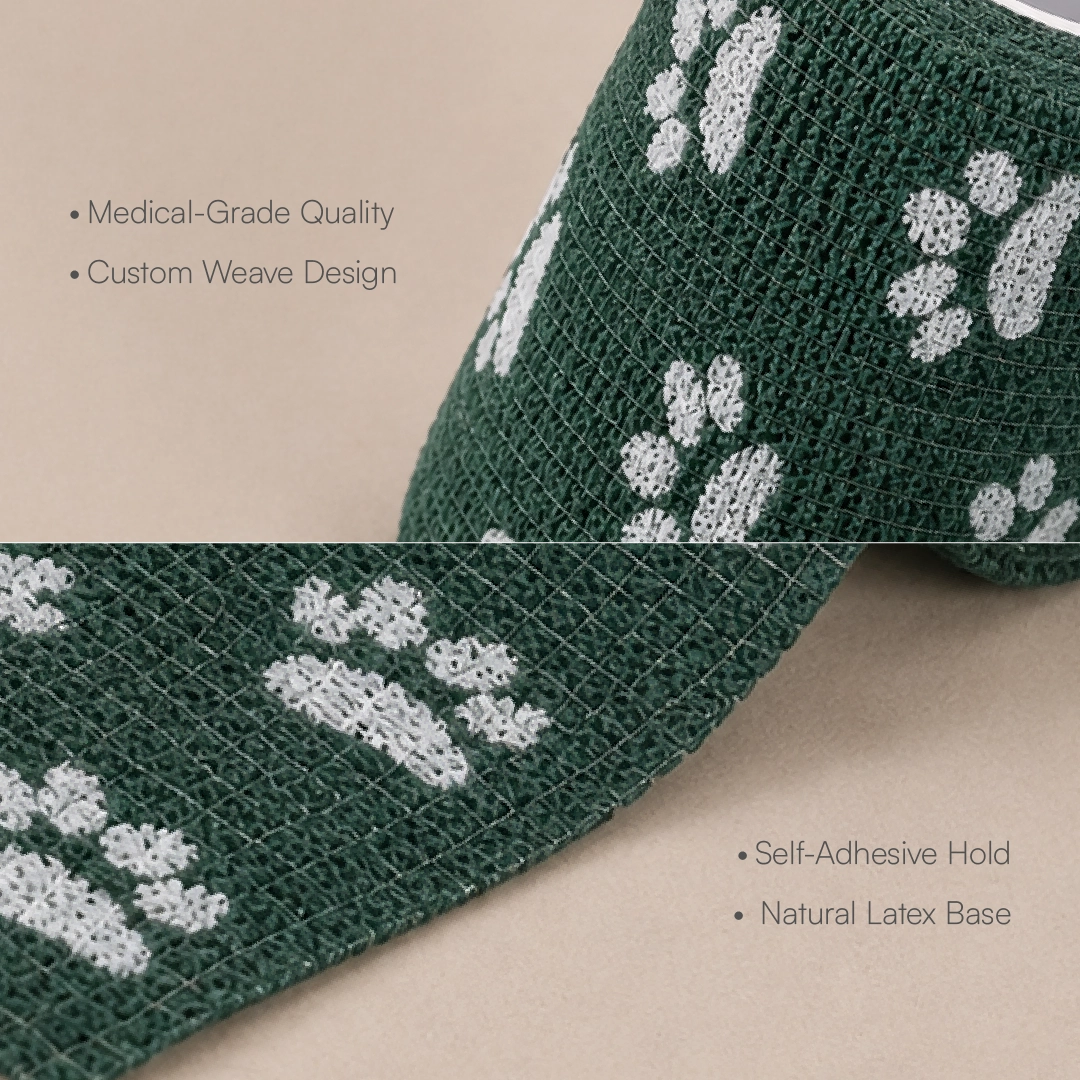 SafePlast Pet Bandage | Self-Adhesive First Aid Wrap For Dogs & Cat