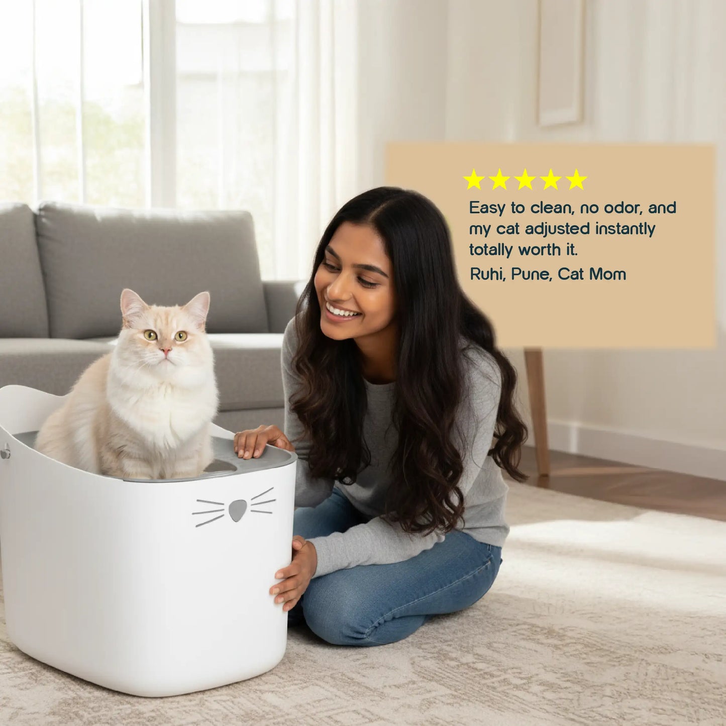 NekoPod Litter Station – Odor-Locked, Mess-Free Design