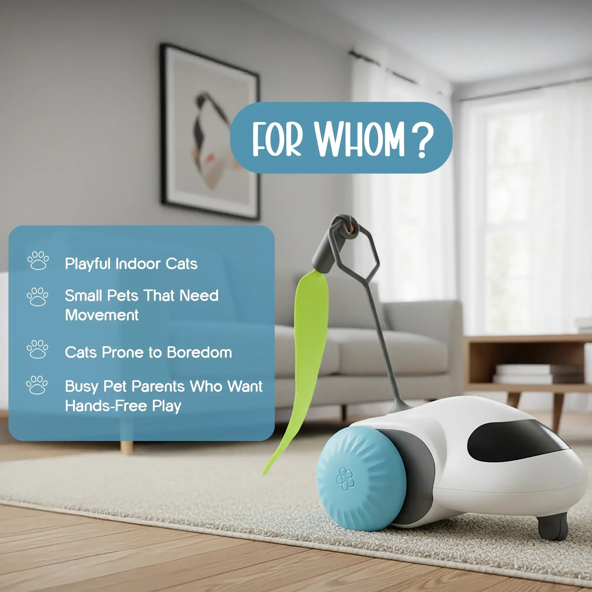 ZoomiChase Toy – Smart Motion Chase Toy for Curious, Active Pets - Tilting Heads