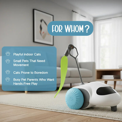 ZoomiChase Toy – Smart Motion Chase Toy for Curious, Active Pets - Tilting Heads